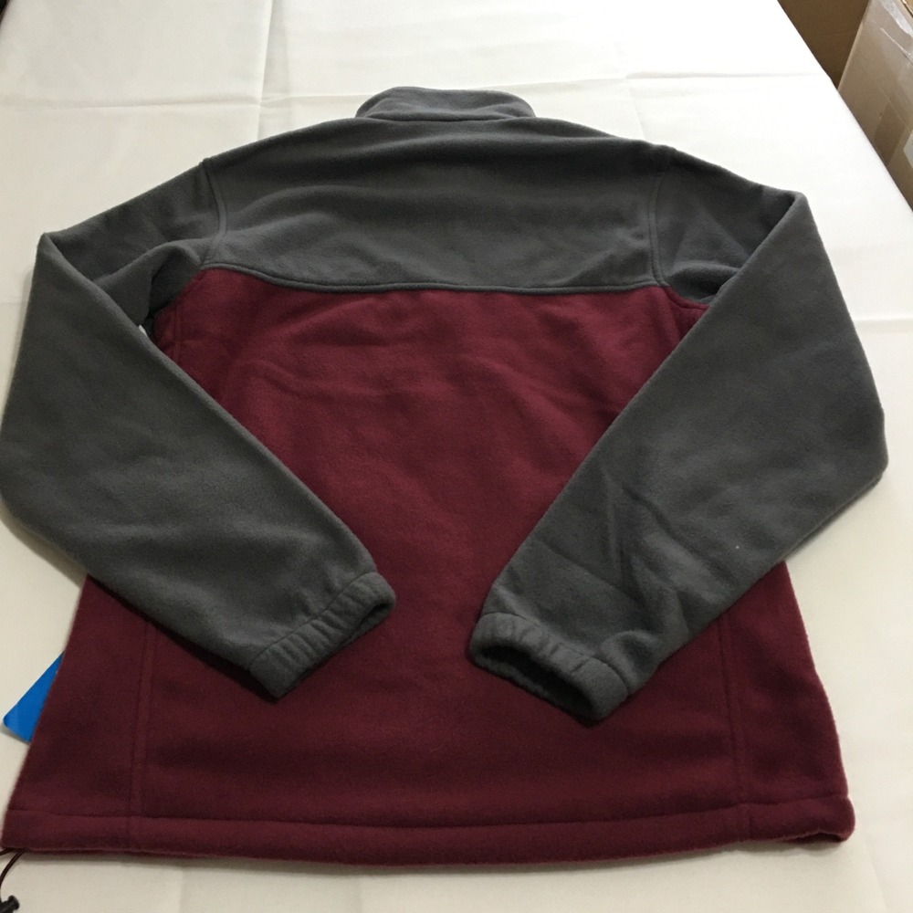 Columbia Steens Mountain Full Zip 2.0 Jacket Mens Small Maroon Gray NWT $65.00 - Picture 6 of 8
